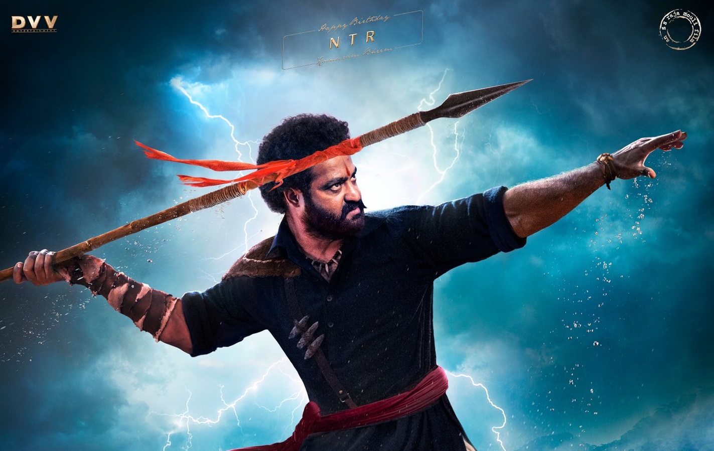 Makers of RRR unveil a new poster featuring Jr NTR